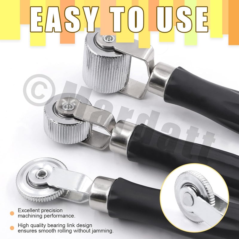 Mardatt 4Pcs 4 Sizes Car Sound Deadening Roller Set, 6mm/20mm/40mm/57mm Seam Roller Auto Noise Roller Car Sound Deadening Application Installation Tool for Car Sound Deadening Interior Accessories - Image 4